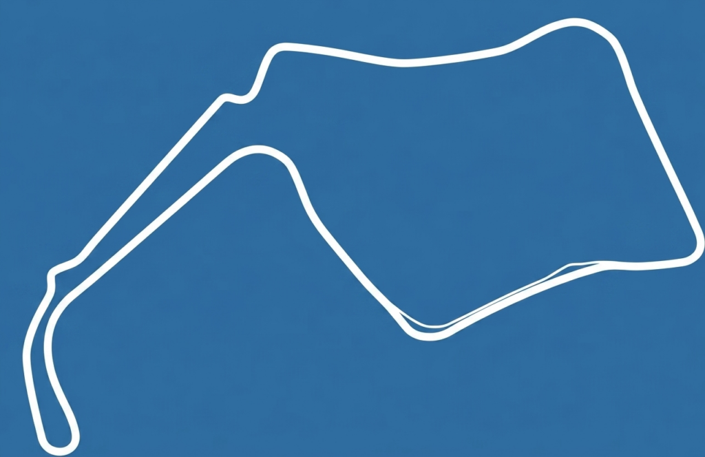 Oulton Park track outline